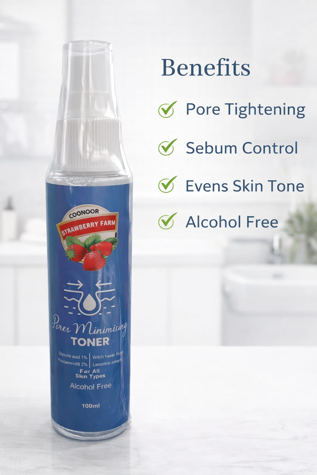 Pores Minimising Toner