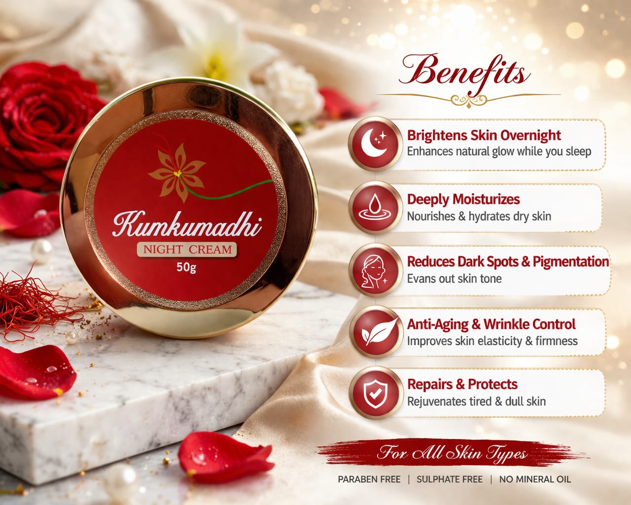 Kumkumadi Night Cream