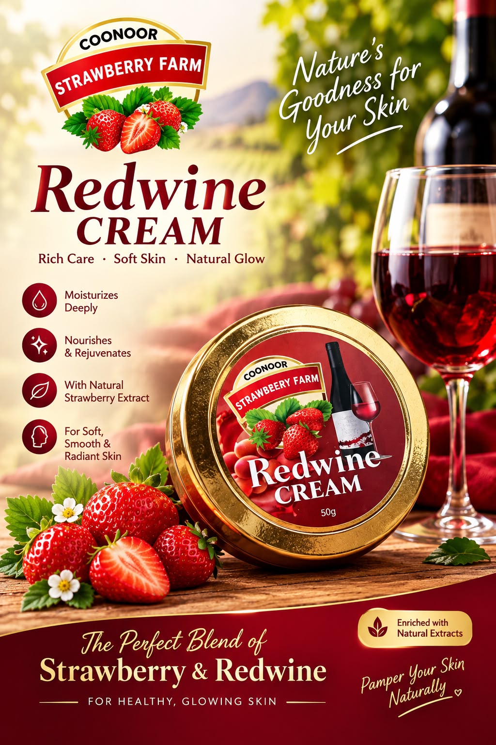 Red wine cream